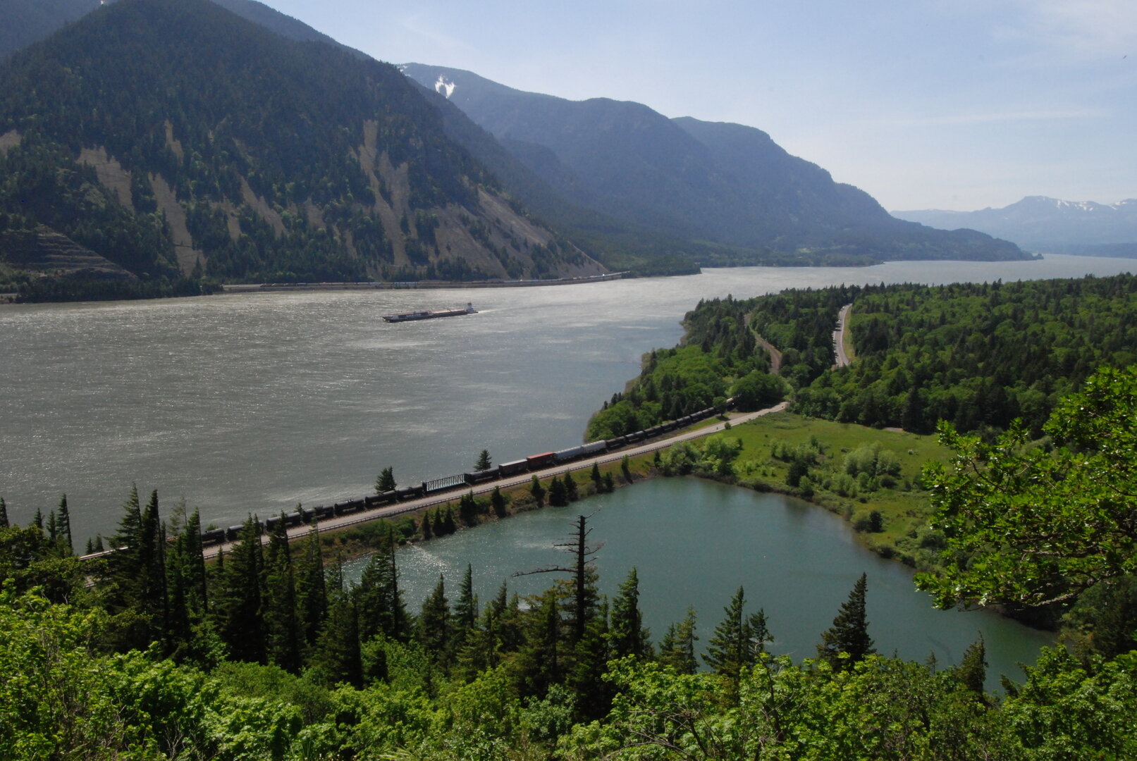 Columbia River winding through the Gorge